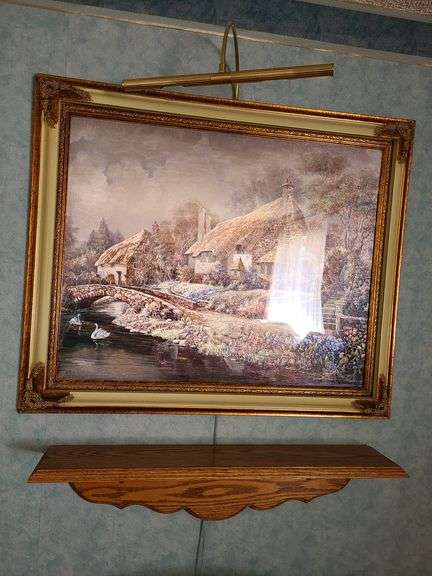 Carl Valente Hanging Print, Wall Shelf, Lamp