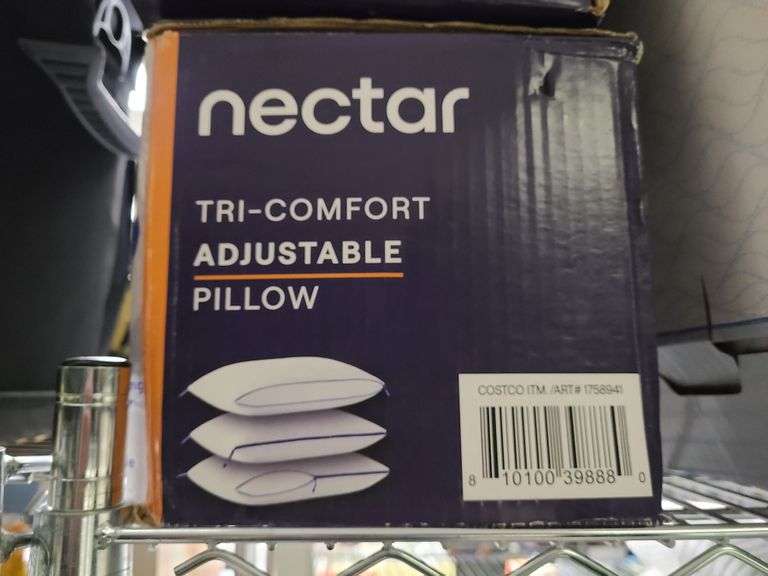 Nectar Tri-Comfort - Cuscino Rinfrescante Standard Con Supporto Regolabile (Morbido, Medio, Rigido) - Tecnologia ComforZip, Bianco - 6