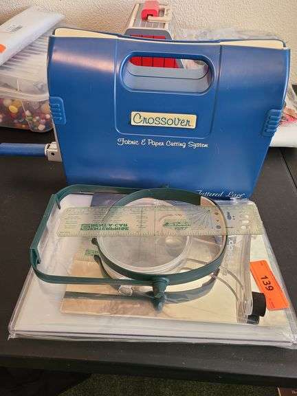 Crossover Fabric and Paper Cutting System, Magnifying Headband, Papercutting Supplies