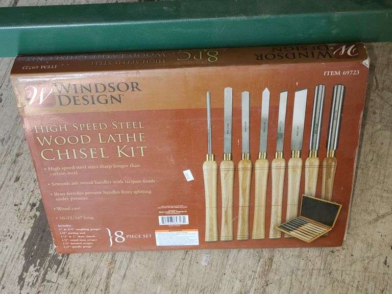 Central Machinery Wood Lathe Chisel Kit Prime Time Auctions Inc 