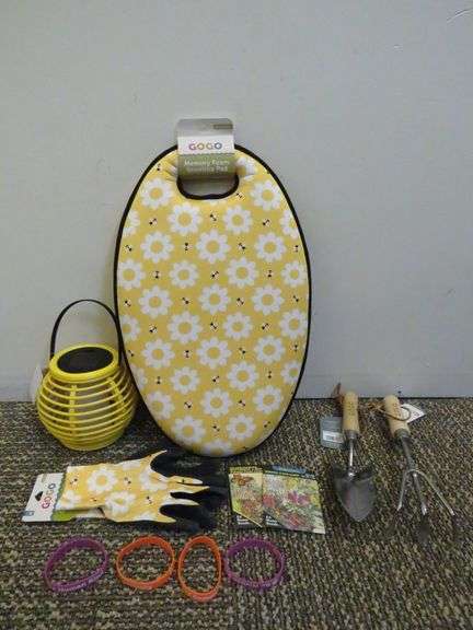 Kneeling Pad, Lantern, Gardening Gloves, Flower Seeds, Shovel, Tiller