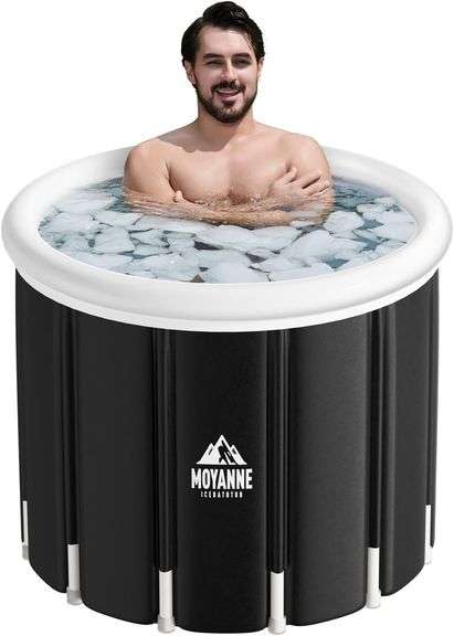 Moyanne Ice Bath Tub, Rubber Pad