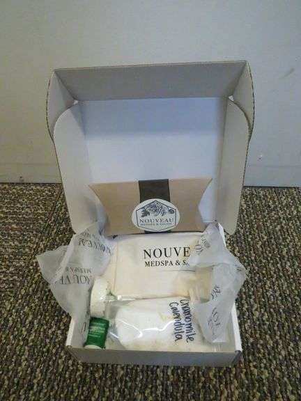 Nouveau Medspa and Salon Gift Certificate, Chamomile Calendula, Cristalbox Hand Cream, Lira Products