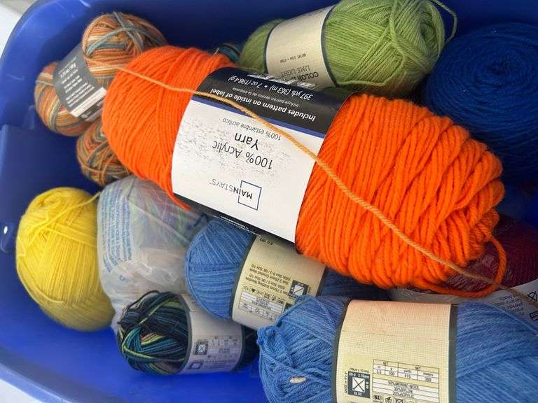 Yarn Knitting Supplies Prime Time Auctions Inc