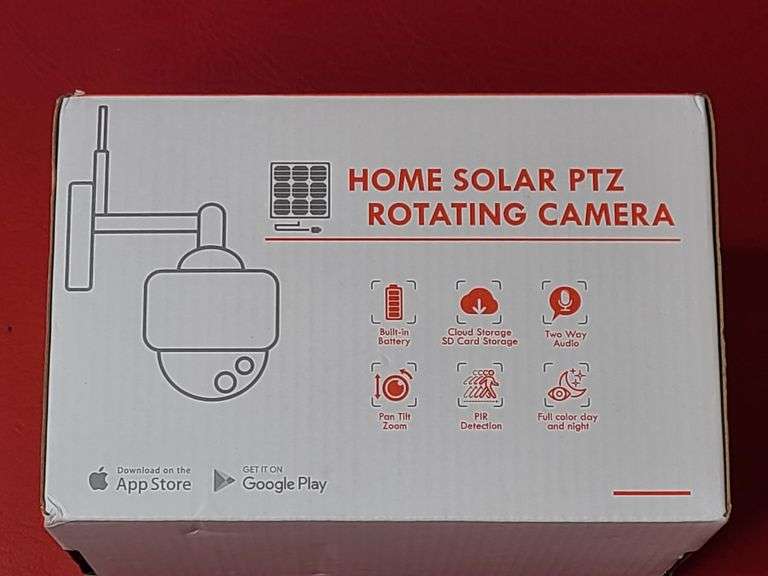 Home Solar PTZ Rotation Camera - Prime Time Auctions, Inc.