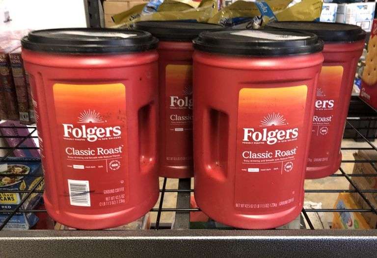 4) Folgers Classic Roast Ground Coffee