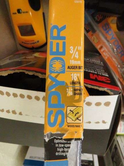 Stud Finder, Reusable Respirator, Cliptech Hubs, Auger Bit