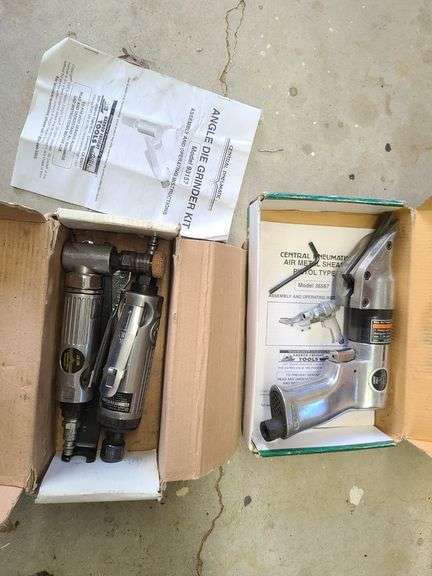 Central Pnematic Air Metal Shear Pistol Type, Angle Die Grinder Kit