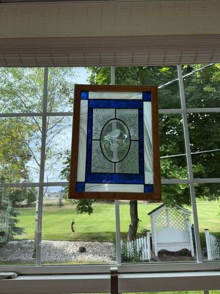 Stained Glass with Bird