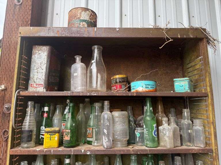 Large Collection of Glass Bottles