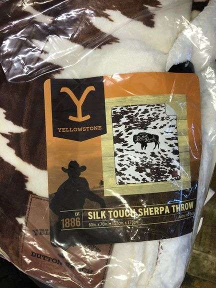 Yellowstone Silk Touch Sherpa Throw