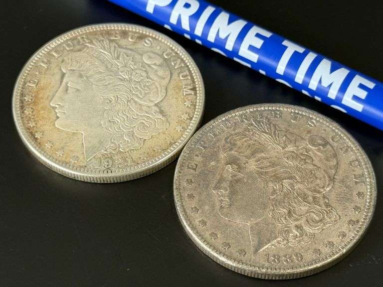1889 & 1921 Silver Dollars