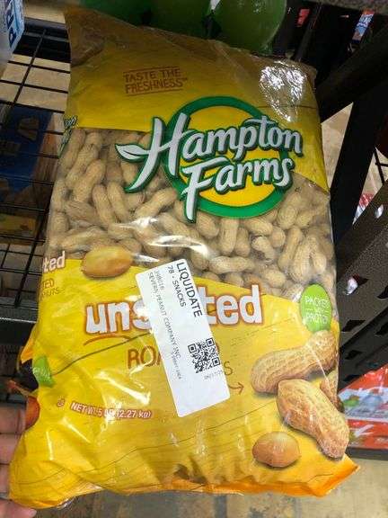 3) Hampton Farms Unsalted Peanuts