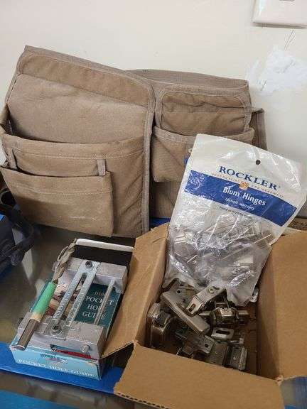 Wearable Tool Bag, Blum Hinges – Contents of Bucket