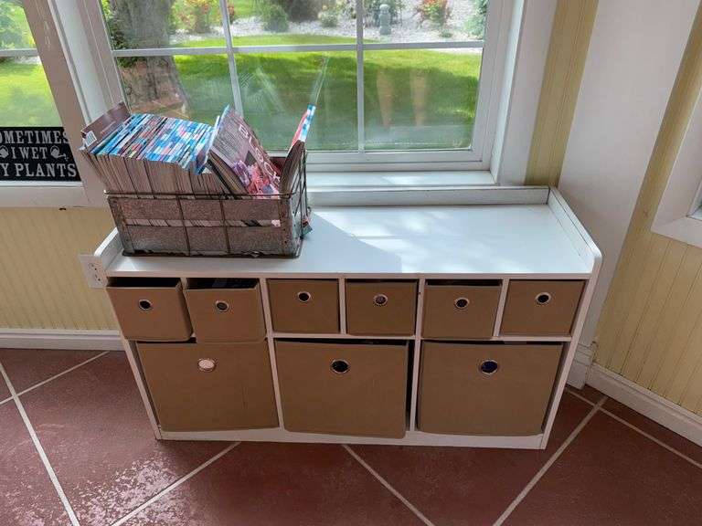 Cabinet with Arts and Crafts and Books