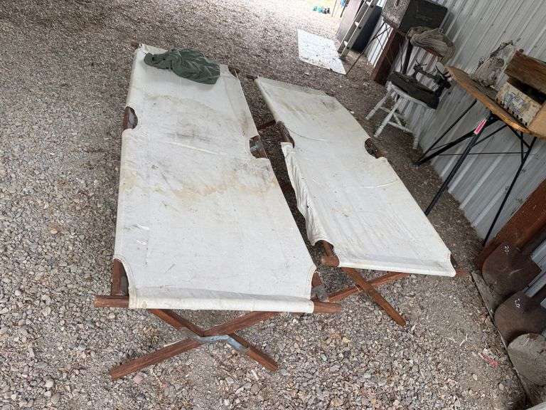 2) Canvas Cots