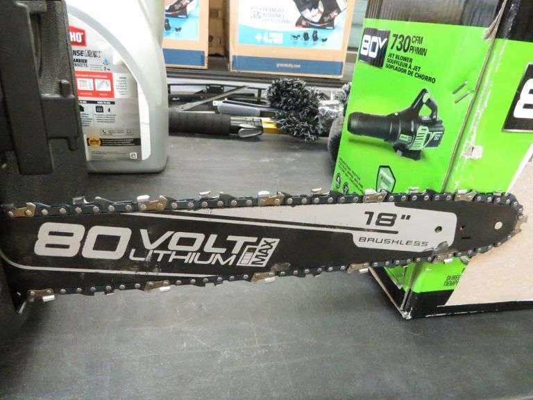 Greenworks 18in. Chainsaw with Battery and Charger