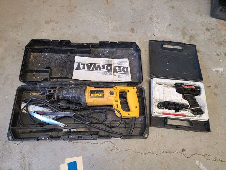 Dewalt Reciprocating Saw, Weller Soldering Gun