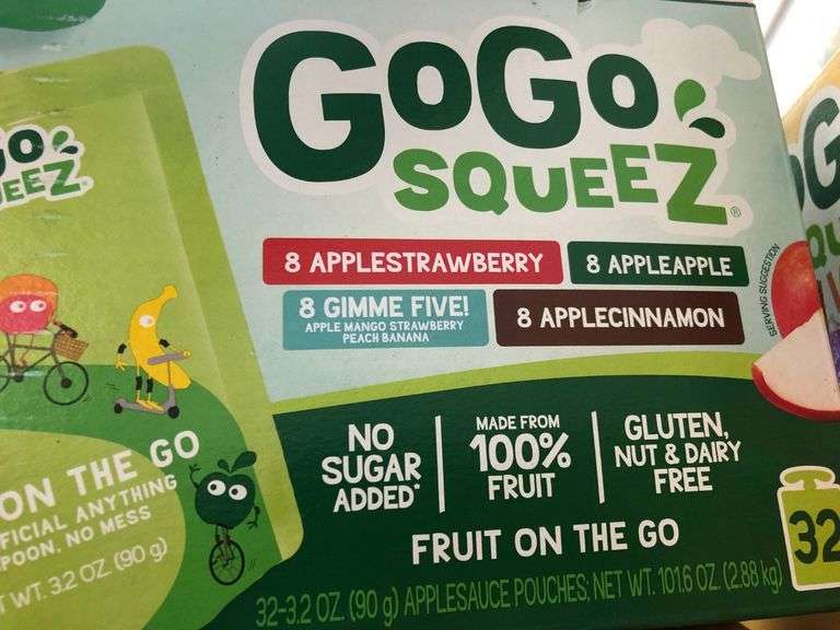3) GoGo Squeez Fruit And Veggies, GoGo Squeez Fruit On The Go
