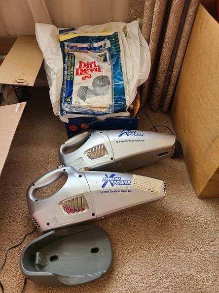 Dirt Devil Extreme Power Hand Vacs (Used), Light Bulbs, Vacuum Bags