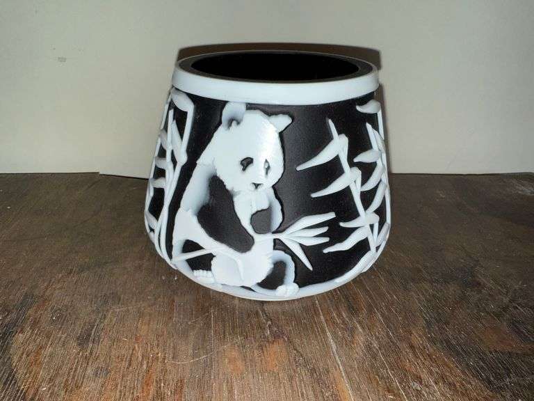 Fenton Kelsey Murphy Limited Edition Sand Carved Panda Bear