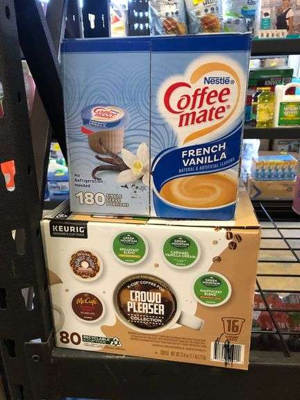 Nestle Coffee Mate French Vanilla Creamers, Keurig Crowd Pleaser K-Cup Coffee Pods