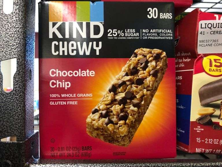 2) Kind Chewy Bars, Atkins Chocolate Peanut Butter Bars
