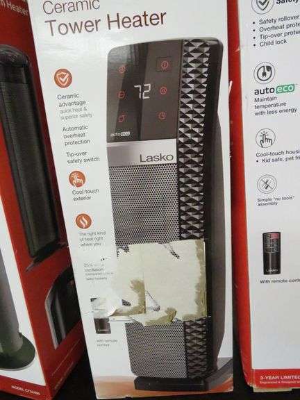 2) Lasko Ceramic Tower Heaters