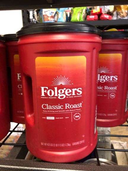 4) Folgers Classic Roast Ground Coffee