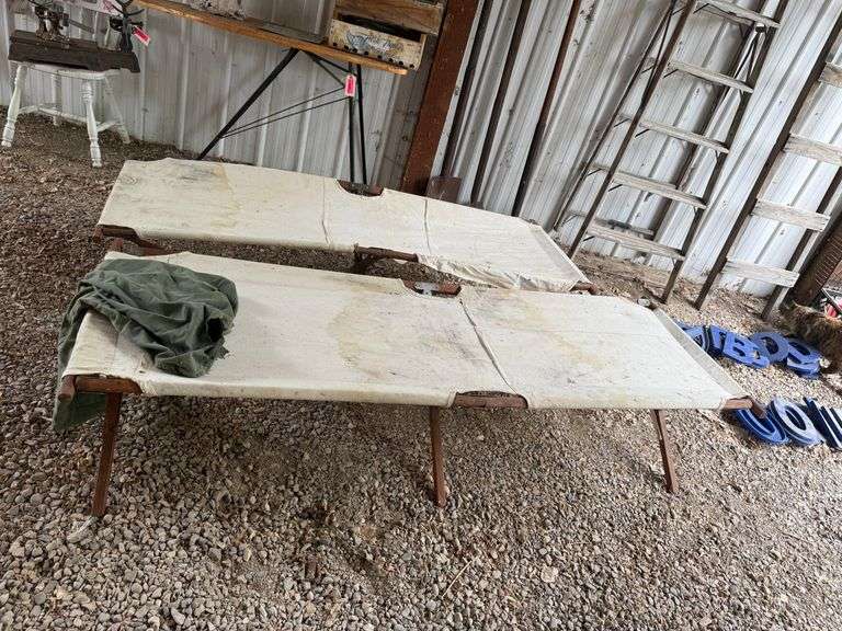 2) Canvas Cots