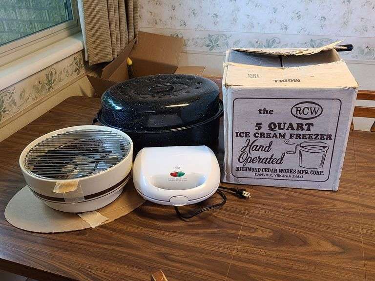 RCW Ice Cream Freezer, Roaster, Sandwich Press, Cooker