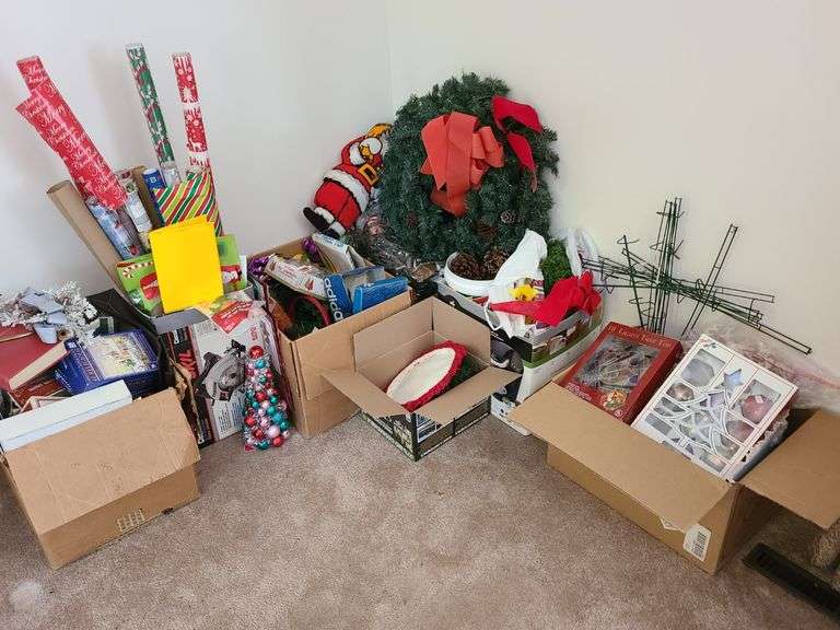 Christmas Decor - Shiny Brite Ornaments, Wrapping Paper, Wreath, Cards, Ornaments and More