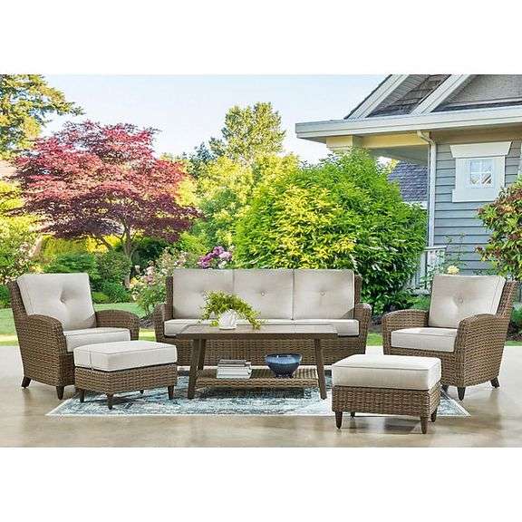 Six Piece Deep Seating Set