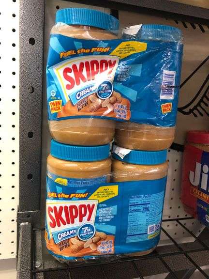 2) Skippy Creamy Peanut Butter 2pk