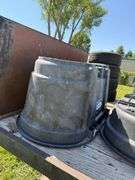 2) Rubbermaid 60 and 100 Gallon Stock Tanks