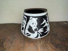 Fenton Kelsey Murphy Limited Edition Sand Carved Panda Bear