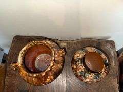 2) 1920's Brushed McCoy Vases