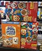 2) General Mills Cereal Variety Pack, Kellogg's Frosted Mini Wheats 2pk