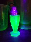 Green Uranium Depression Glass Salt and Pepper Shaker, Federal Glass Green Uranium Glass Syrup Pitcher/Green Depression Vaseline Glass Measuring Pitcher, Green Uranium Glass Pitcher