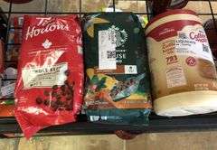 Tim Hortons Whole Bean Medium Coffee, Starbucks Whole Bean Medium Coffee, Coffee Mate Original Cream