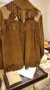 Smith and Chandler Indian Trader Suede Fringed Jacket, Connie Fringed Button Up Shirt, Suede Fringed