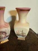 2) Fenton Leaping Trout Vases