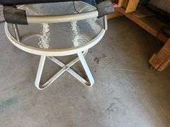 Table BBQ and Small Patio Side Table