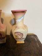 2) Fenton Leaping Trout Vases