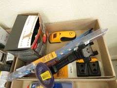 Stud Finder, Reusable Respirator, Cliptech Hubs, Auger Bit