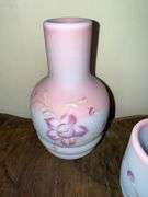 Fenton Blue Burmese Tumble-Up Glass Messenger