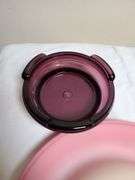 Burmese Fenton Rolled Rim Bowl on Stand
