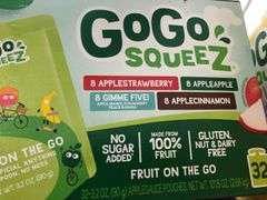 3) GoGo Squeez Fruit And Veggies, GoGo Squeez Fruit On The Go