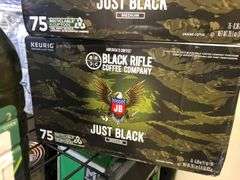 2) Black Rifle Just Black Medium Roast K-Cup Coffee Pods