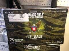 2) Black Rifle Just Black Medium Roast K-Cup Coffee Pods